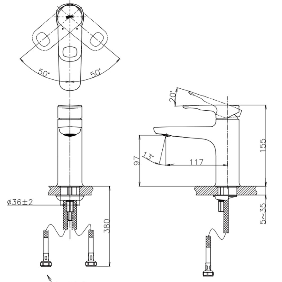 Vòi Chậu Rửa Mặt Nóng Lanh 1 Chân Cao Inax LFV-652SH (S600)