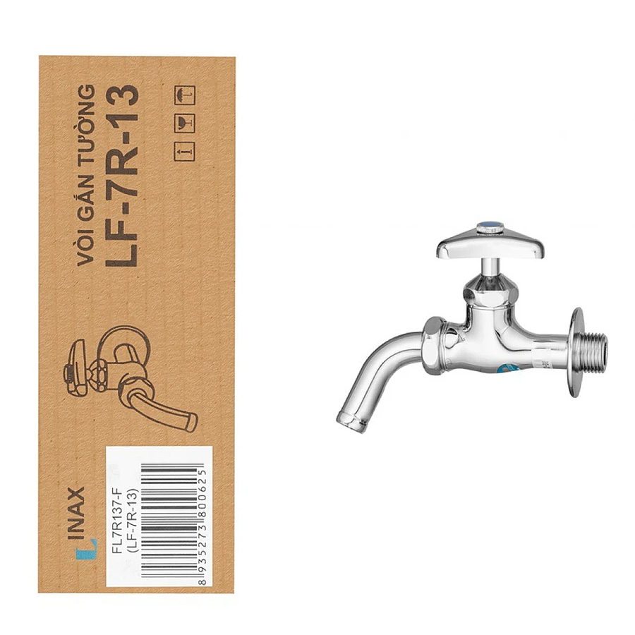 Vòi rửa gắn tường nước lạnh Inax LF-7R-13