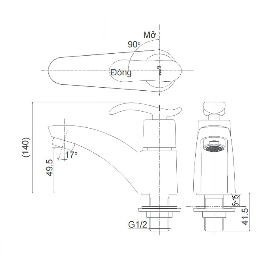 Vòi rửa nước lạnh Inax LFV-11A