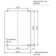 Gương chữ nhật đứng Inax KF-4560VA 45x60cm