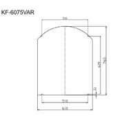 Gương chùa Inax KF-6075VAR 60x75cm