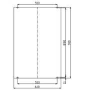 Gương soi chữ nhật Inax KF-6090VA 60x90cm