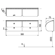 Hộp đựng giấy đôi Inax CFV-11W