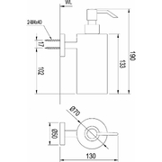 Hộp xà phòng nước Inax KFV-25AY
