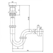 Ống thải chữ P Inax LF-105PAL
