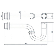 Ống Thải Inox Chữ P Inax A-678PV