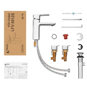 Vòi Chậu Rửa Mặt 1 Lỗ Nóng Lạnh Inax LFV-5012S