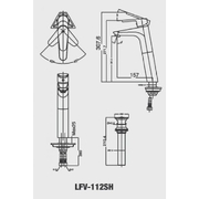 Vòi Chậu Rửa Mặt Nóng Lạnh Cao Inax LFV-112SH