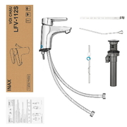 Vòi Chậu Rửa Mặt Nóng Lạnh Inax LFV-112S