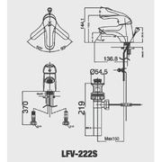 Vòi Chậu Rửa Mặt Nóng Lạnh Inax LFV-222S