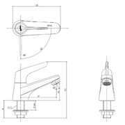 Vòi Lavabo 1 Đường Nước Lạnh Inax LFV-17P
