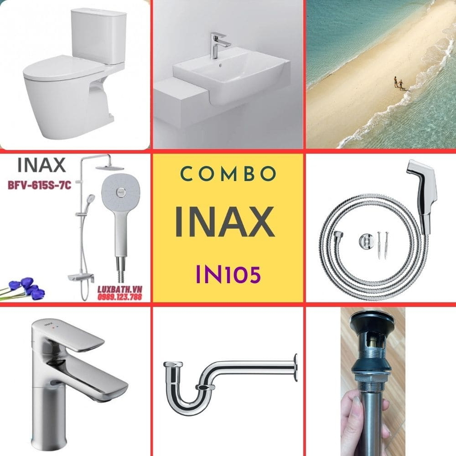 Combo thiết bị vệ sinh Inax IN105 S200 (7181)