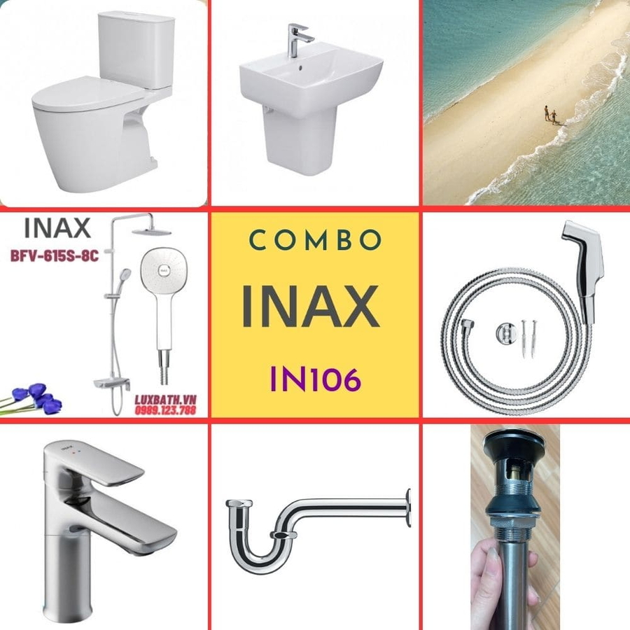 Combo thiết bị vệ sinh Inax IN106 S200 (7180)