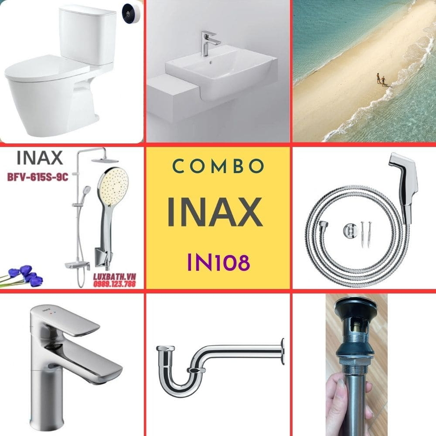 Combo thiết bị vệ sinh Inax IN108 S200 (7178)
