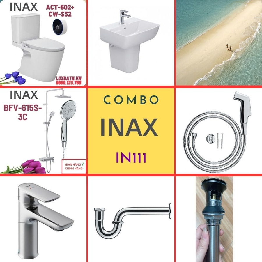 Combo thiết bị vệ sinh Inax IN111 S200 (7175)