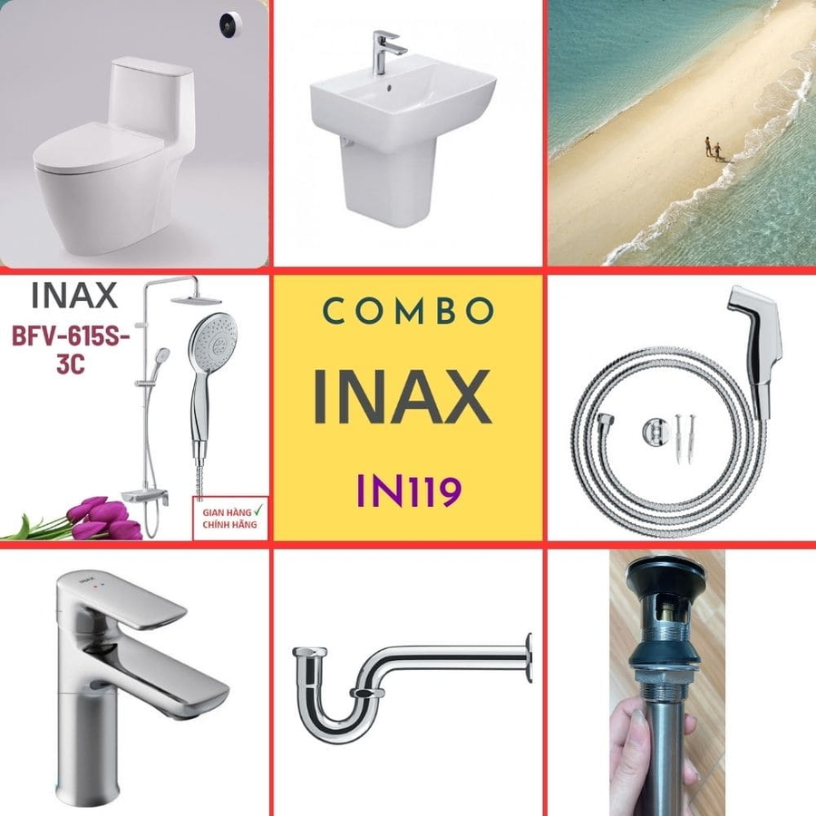 Combo thiết bị vệ sinh Inax IN119 S200 (7167)