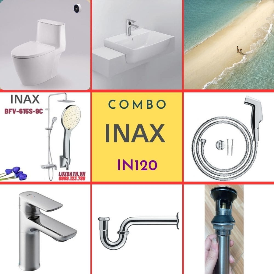 Combo thiết bị vệ sinh Inax IN120 S200 (7166)