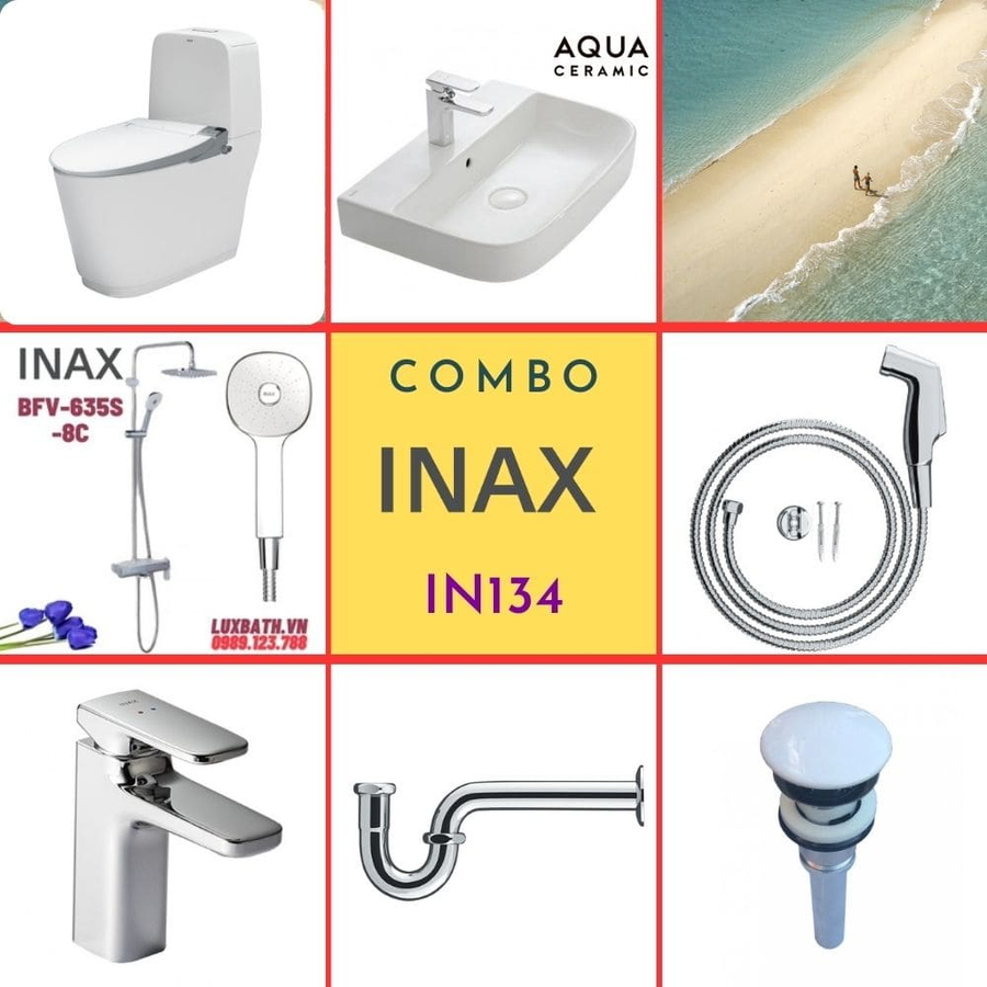 Combo thiết bị vệ sinh Inax IN134 S400 (7152)