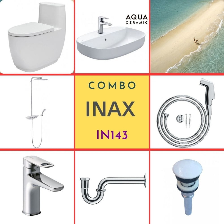 Combo thiết bị vệ sinh Inax IN143 S600 (7143)