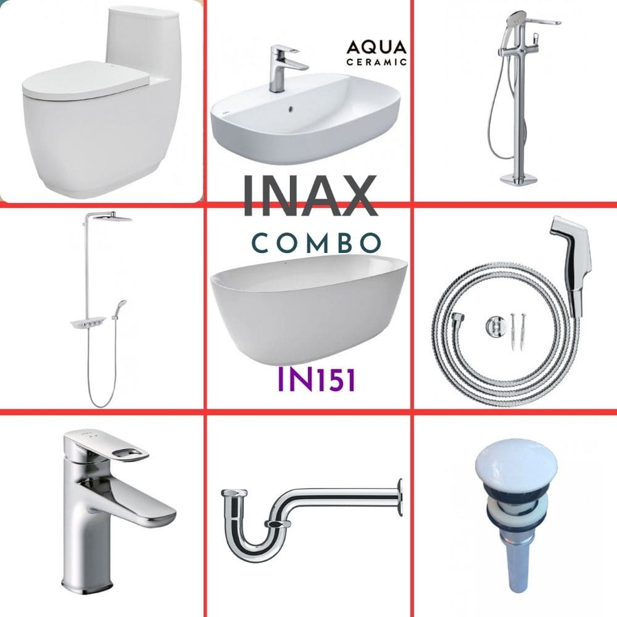 Combo thiết bị vệ sinh Inax IN151 S600 (9124)