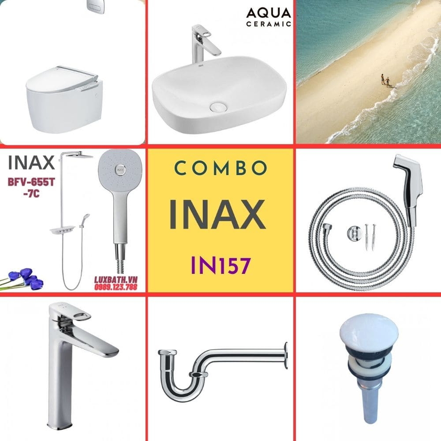 Combo thiết bị vệ sinh Inax IN157 S600 (7137)