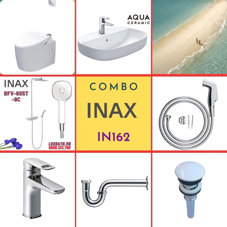 Combo thiết bị vệ sinh Inax IN162 S600 (7132)