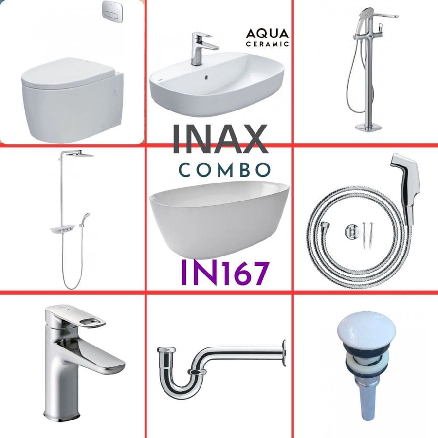 Combo thiết bị vệ sinh Inax IN167 S600 (9116)