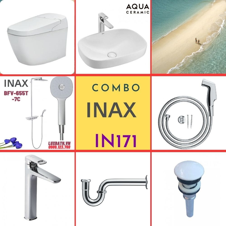 Combo thiết bị vệ sinh Inax IN171 S600 (7032)