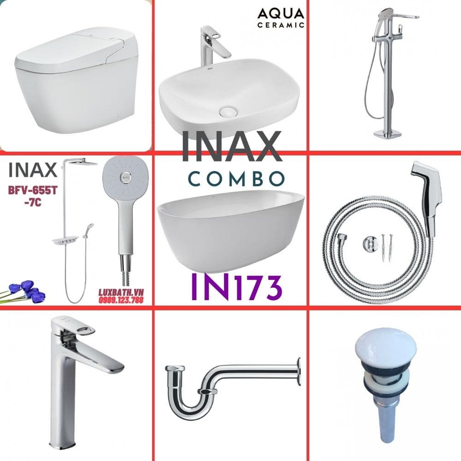 Combo thiết bị vệ sinh Inax IN173 S600 (9112)