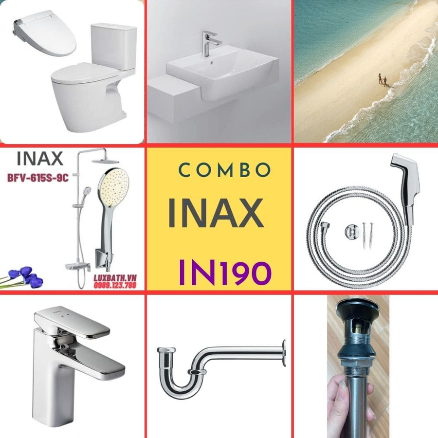 Combo thiết bị vệ sinh Inax IN190 S24 (7107)