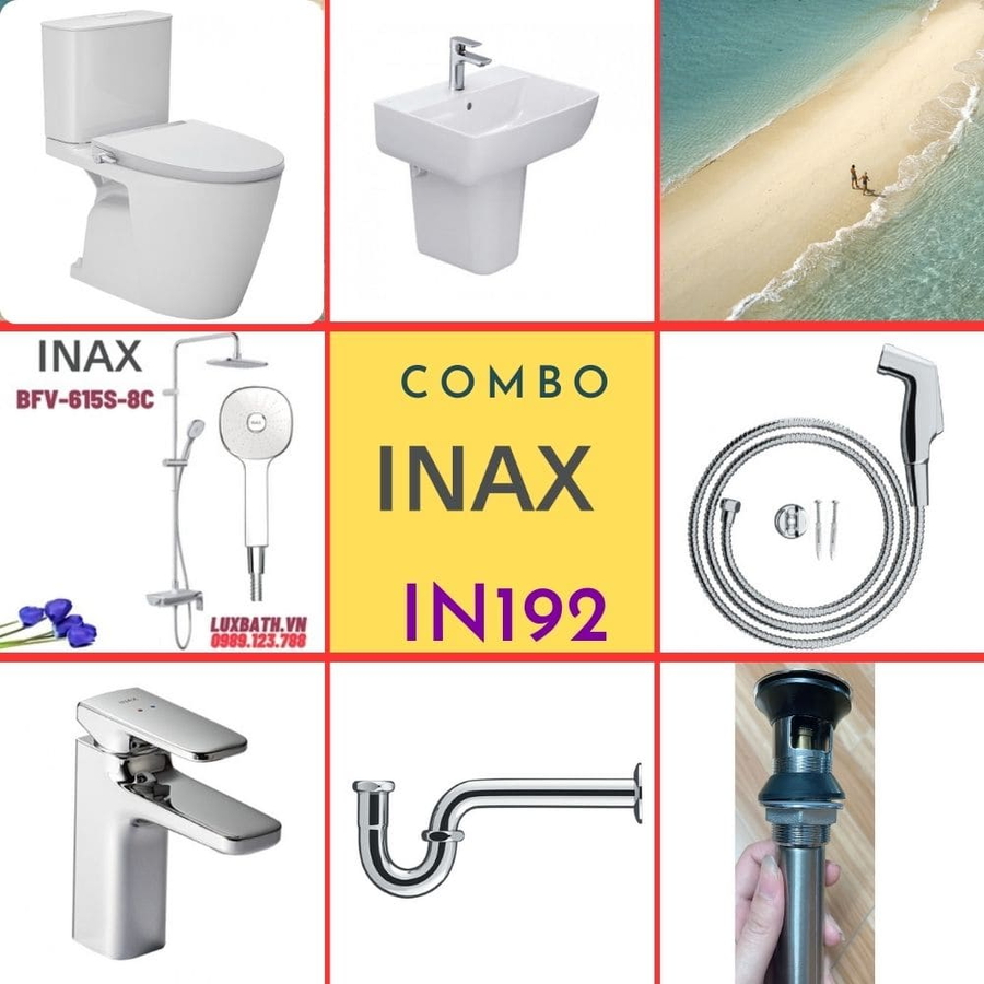 Combo thiết bị vệ sinh Inax IN192 S24 (7105)