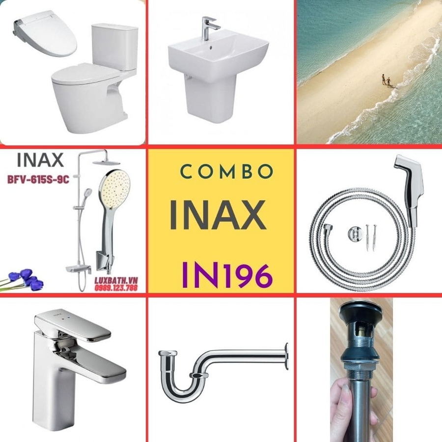 Combo thiết bị vệ sinh Inax IN196 S24 (7101)