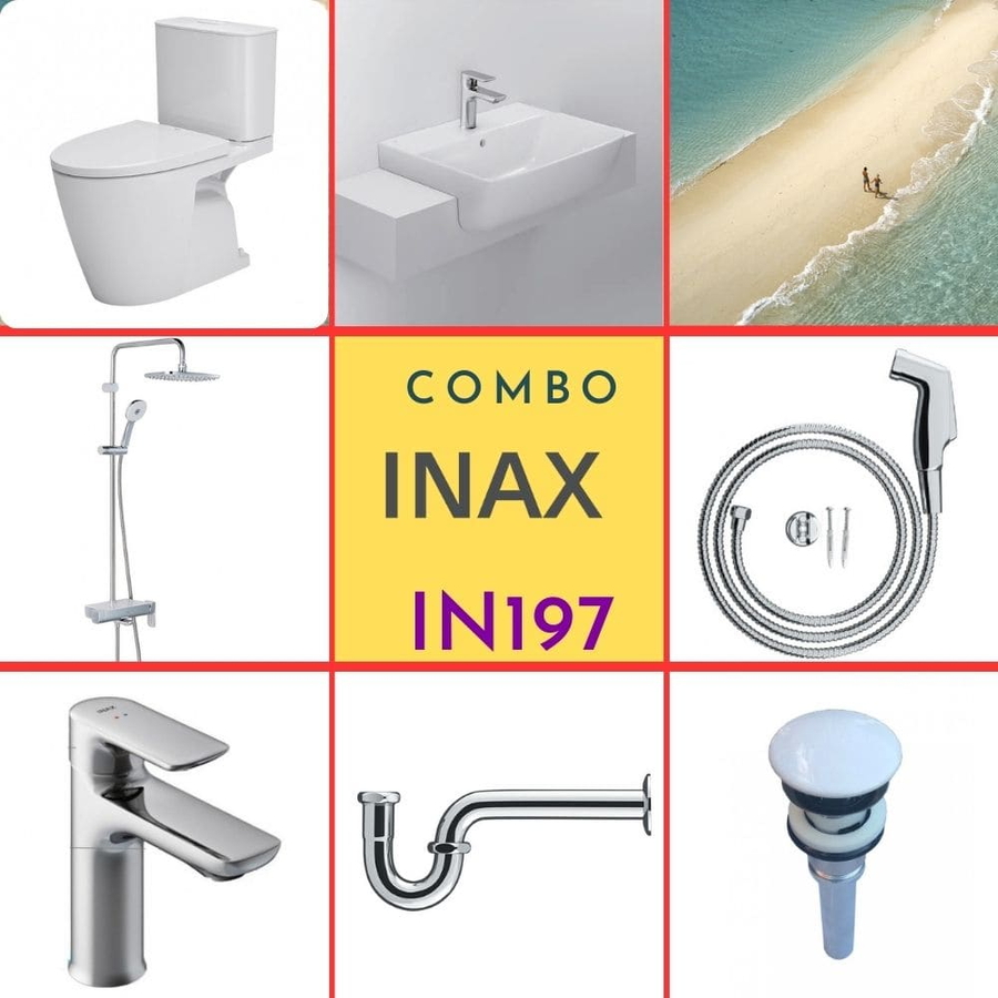 Combo thiết bị vệ sinh Inax IN197 S24 (7100)