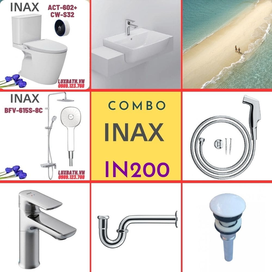 Combo thiết bị vệ sinh Inax IN200 S24 (7097)