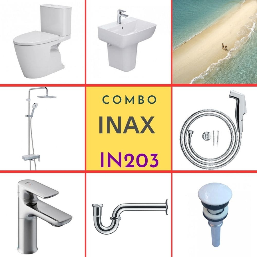 Combo thiết bị vệ sinh Inax IN203 S24 (7094)