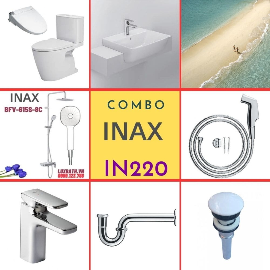 Combo thiết bị vệ sinh Inax IN220 S24 (7077)