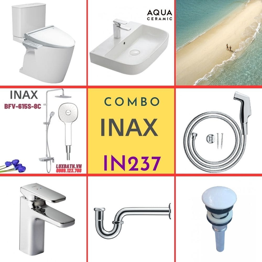 Combo thiết bị vệ sinh Inax IN237 S24 (7061)