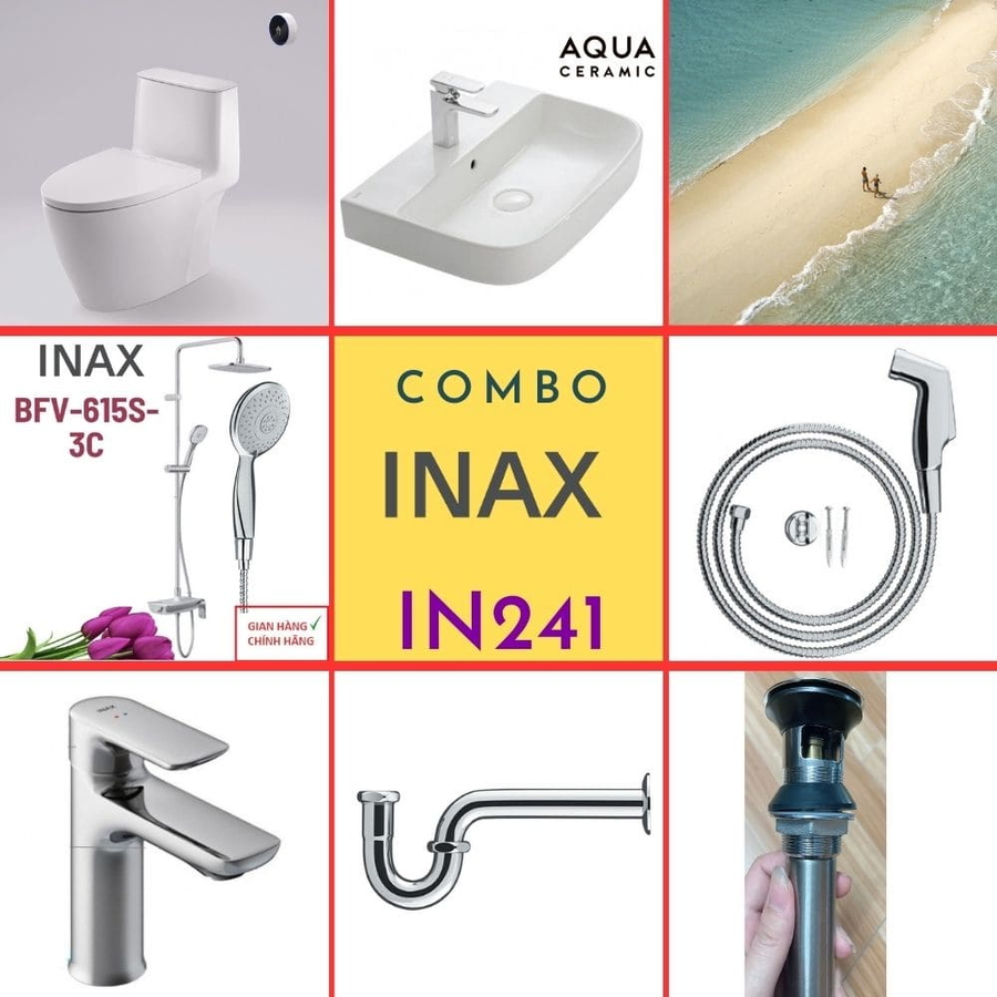 Combo thiết bị vệ sinh Inax IN241 S24 (7058)