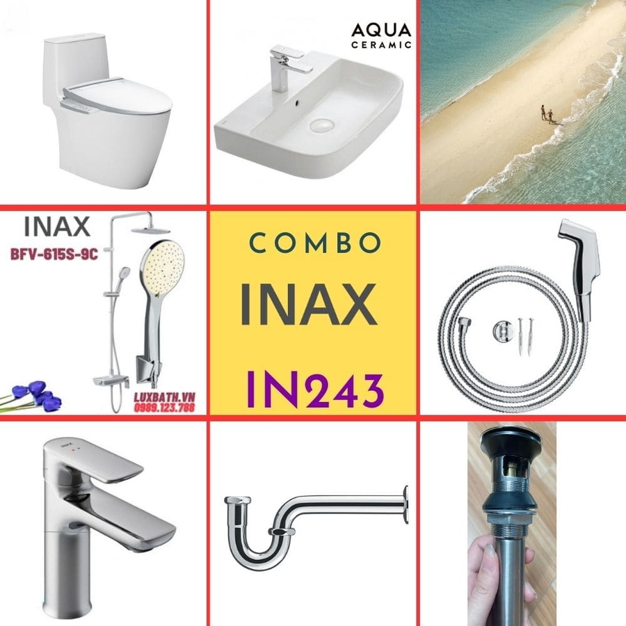 Combo thiết bị vệ sinh Inax IN243 S24 (7056)