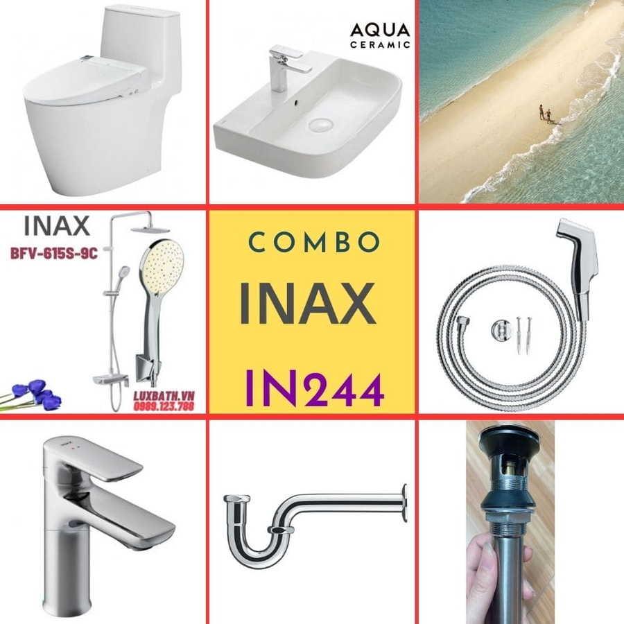 Combo thiết bị vệ sinh Inax IN244 S24 (7055)
