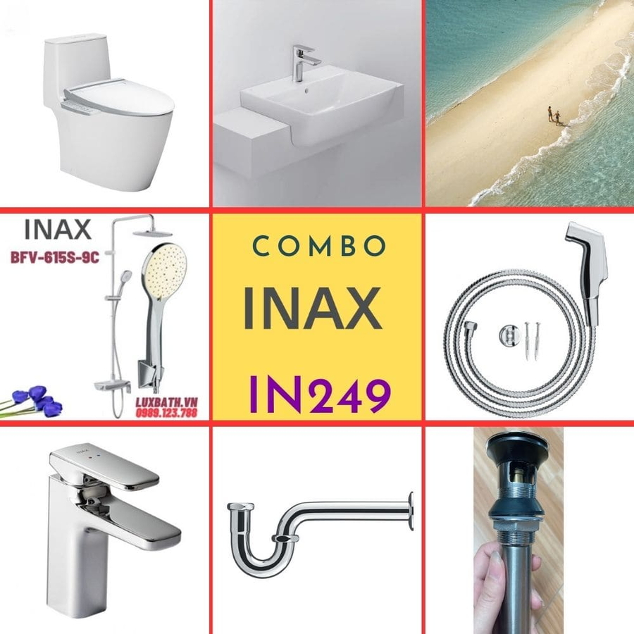 Combo thiết bị vệ sinh Inax IN249 S24 (7050)
