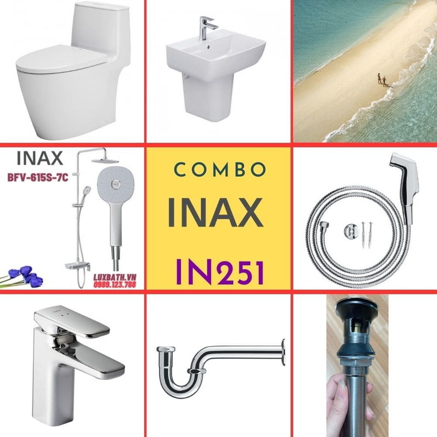 Combo thiết bị vệ sinh Inax IN251 S24 (7048)