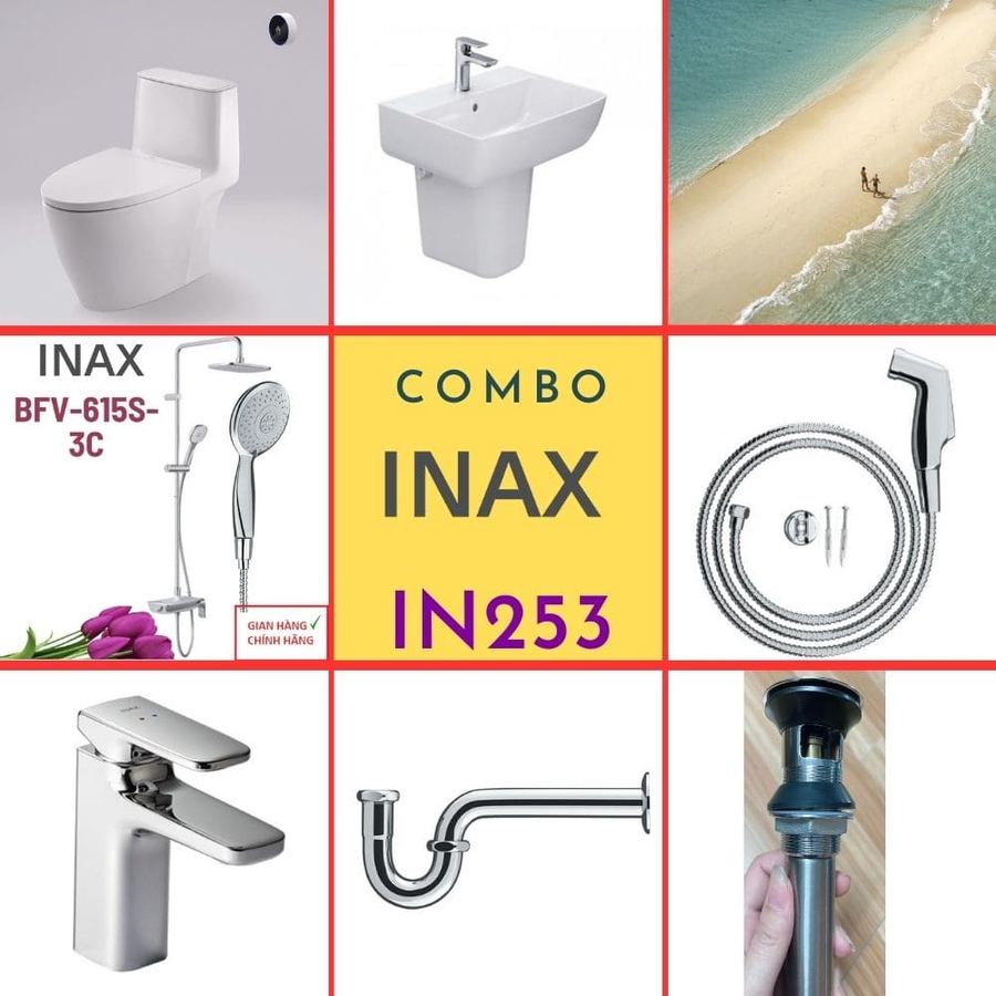 Combo thiết bị vệ sinh Inax IN253 S24 (7046)
