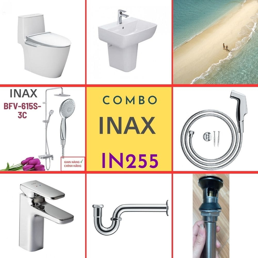 Combo thiết bị vệ sinh Inax IN255 S24 (7044)