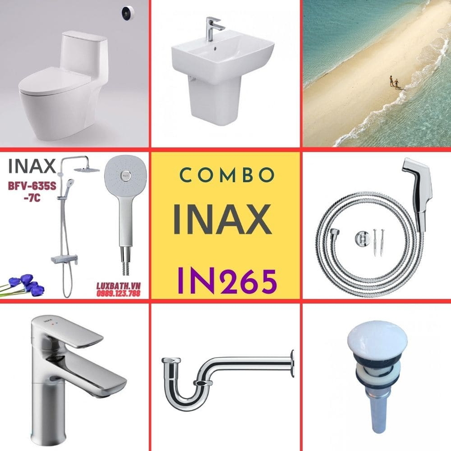 Combo thiết bị vệ sinh Inax IN265 S24 (7034)