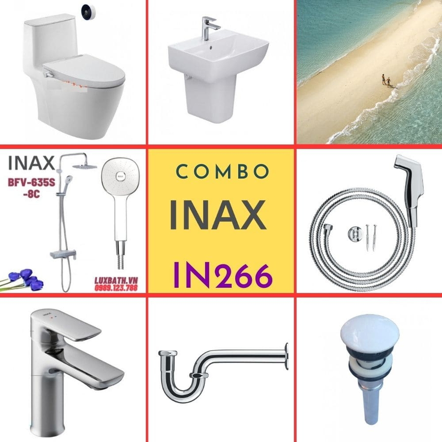 Combo thiết bị vệ sinh Inax IN266 S24 (7033)