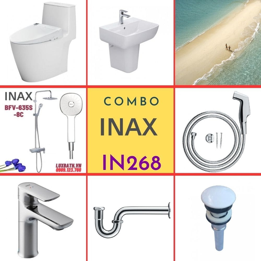 Combo thiết bị vệ sinh Inax IN268 S24 (7031)