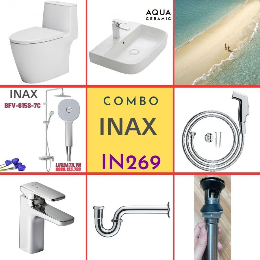 Combo thiết bị vệ sinh Inax IN269 S24 (7030)