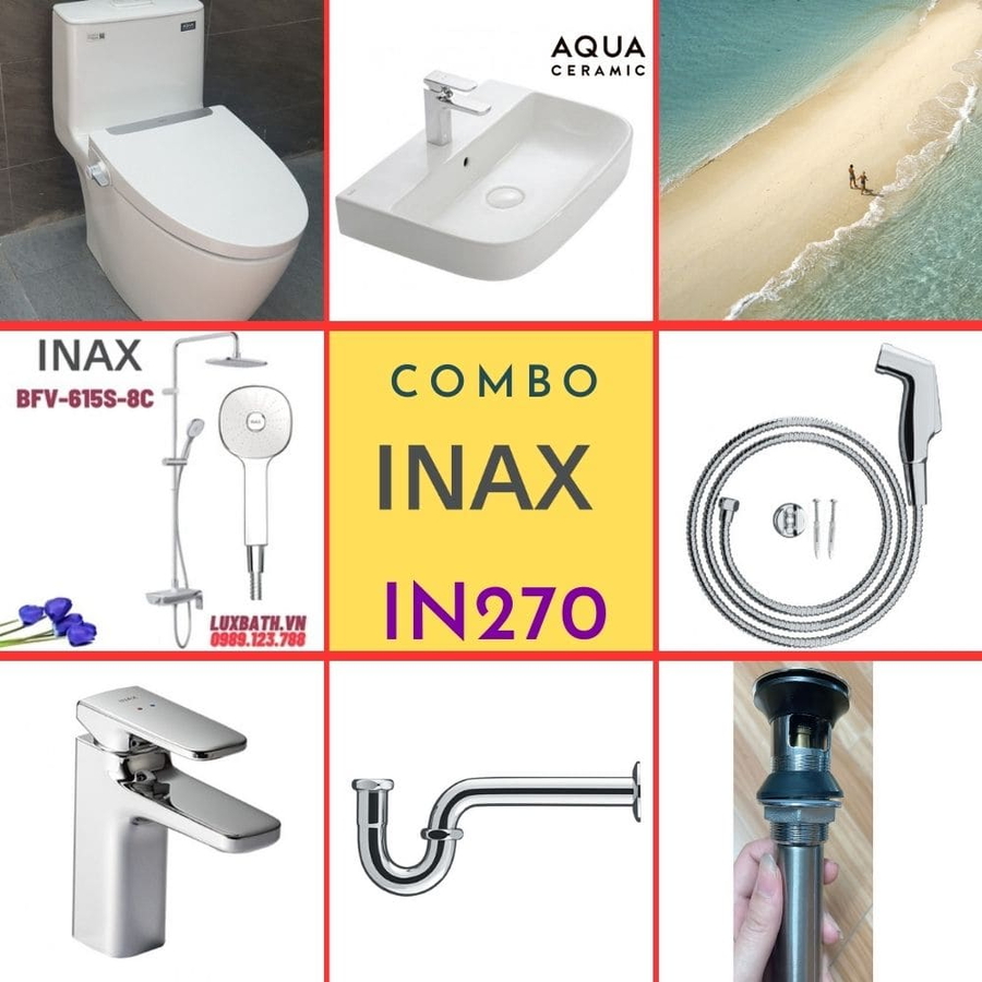 Combo thiết bị vệ sinh Inax IN270 S24 (7029)
