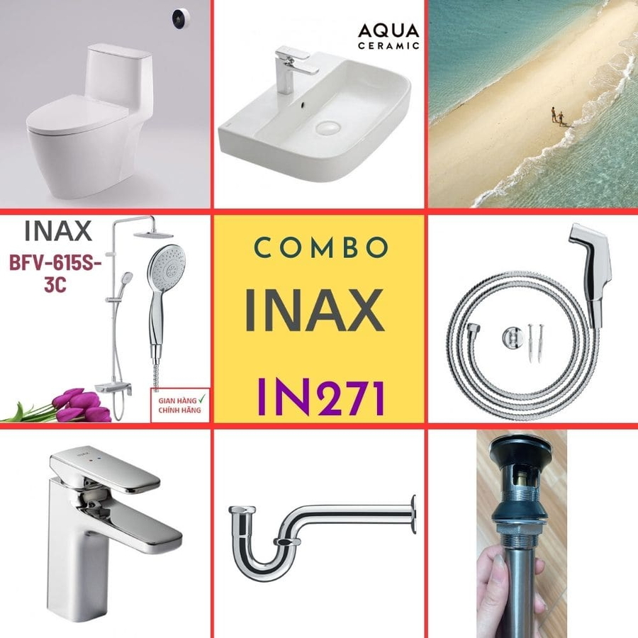 Combo thiết bị vệ sinh Inax IN271 S24 (7028)